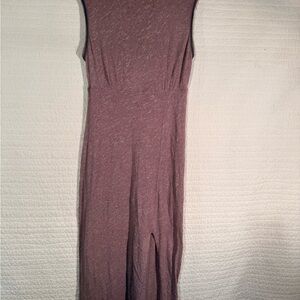 Free People Sleeveless Mauve Jersey Midi Dress